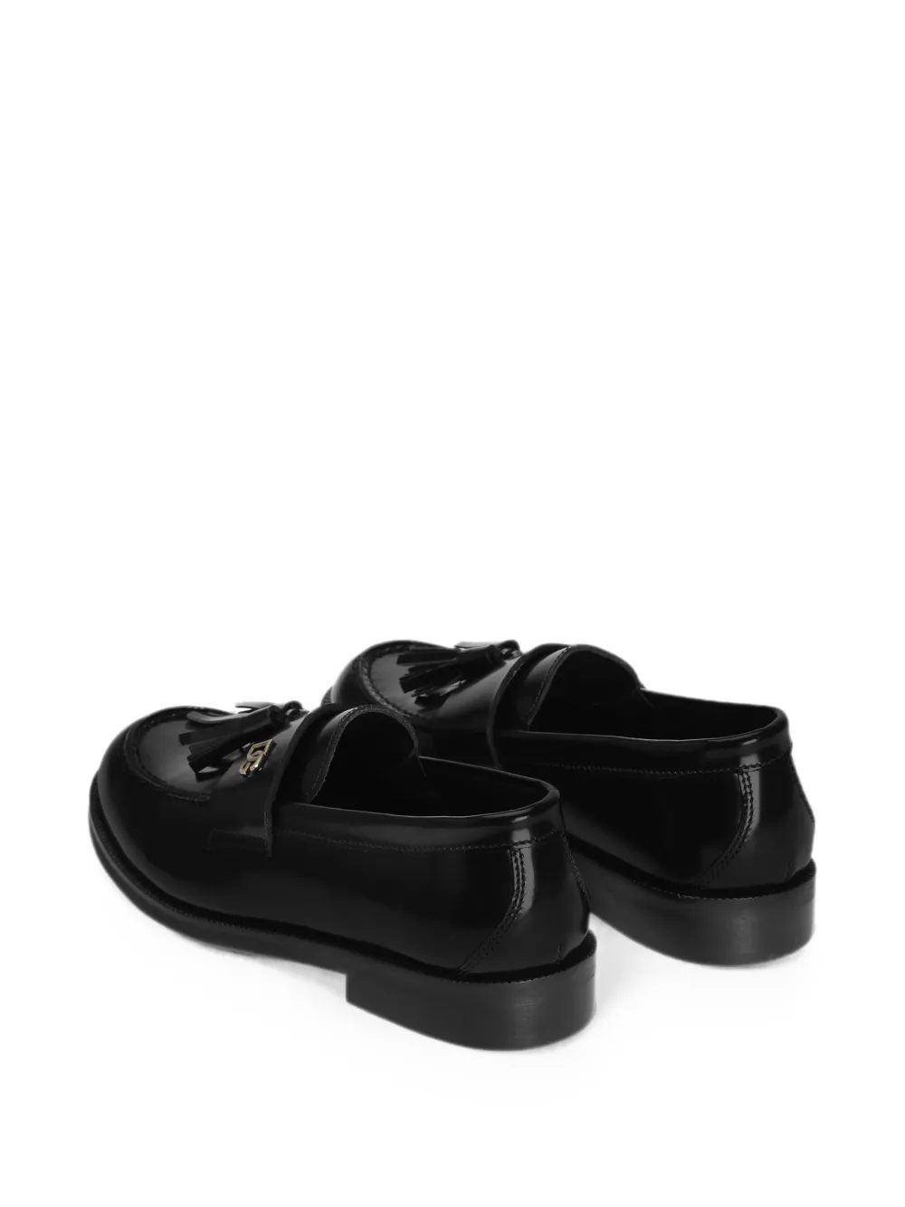 Dolce & Gabbana Kids calfsikin loafers Zwart