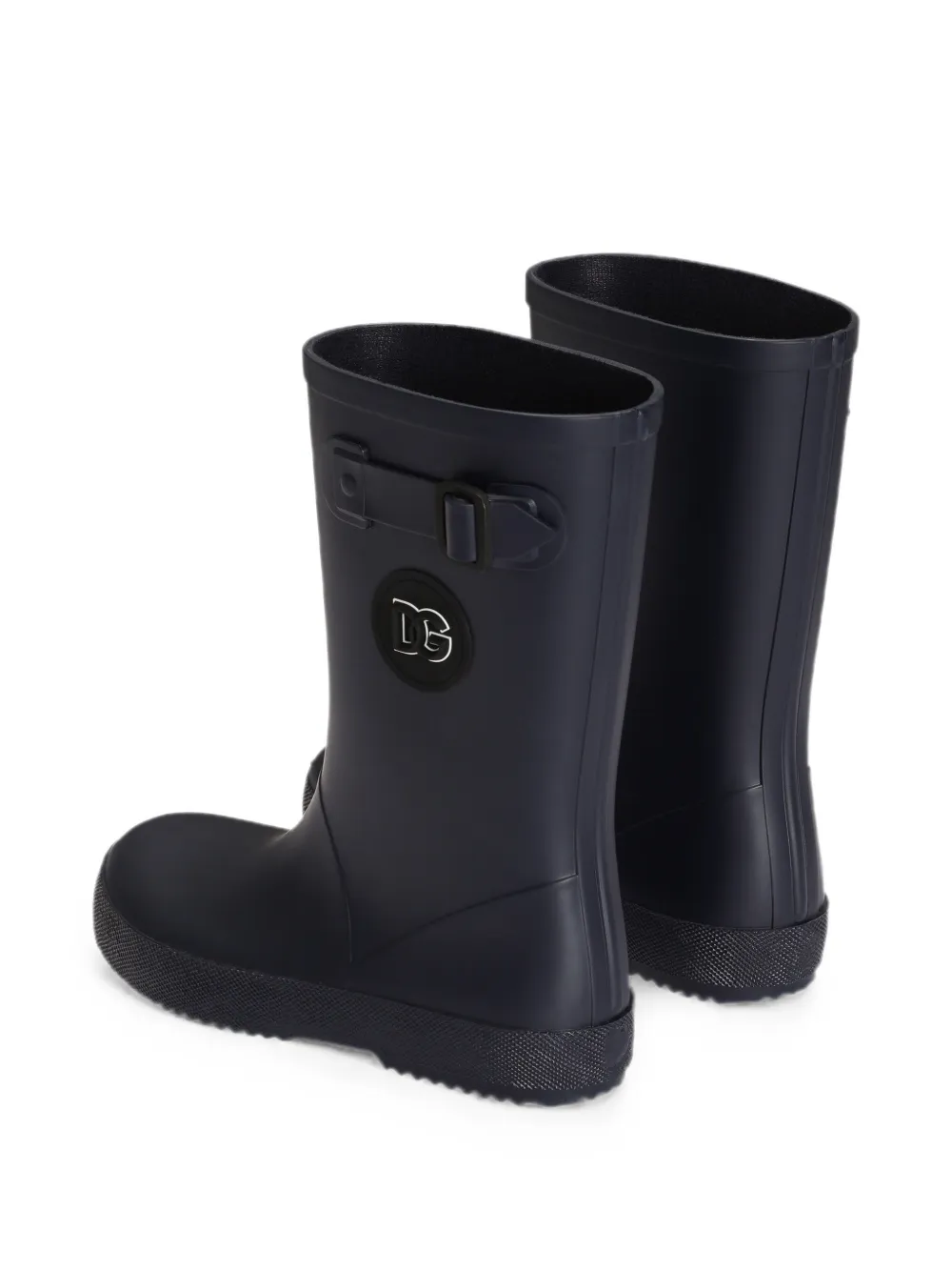 Dolce & Gabbana Kids PVC rain boots Blauw