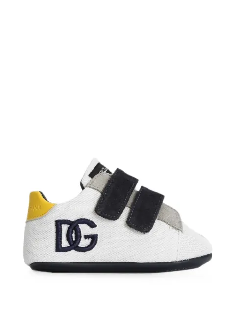 Dolce & Gabbana Kids velour-fabric sneakers