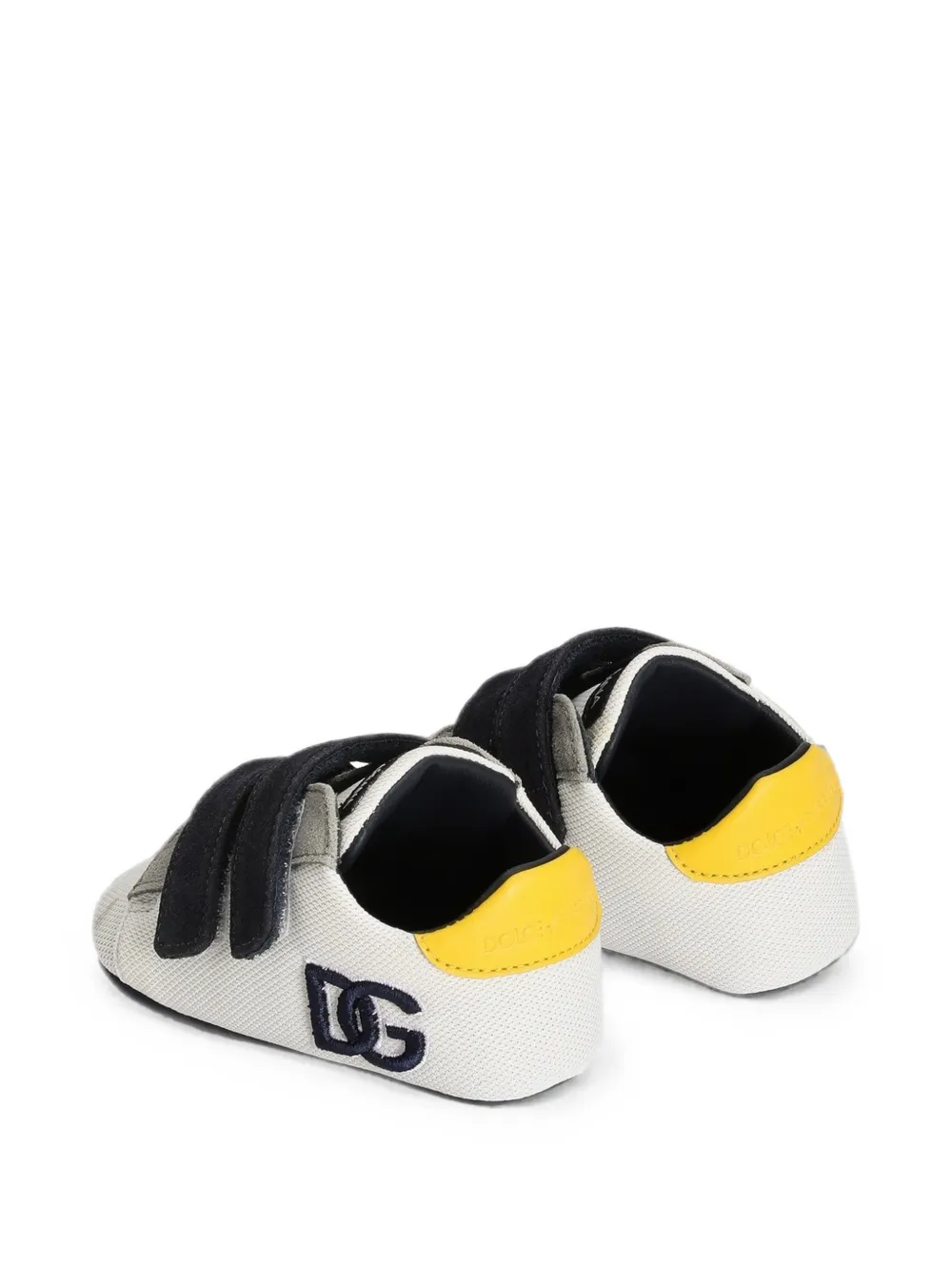 Dolce & Gabbana Kids Fluwelen sneakers Wit