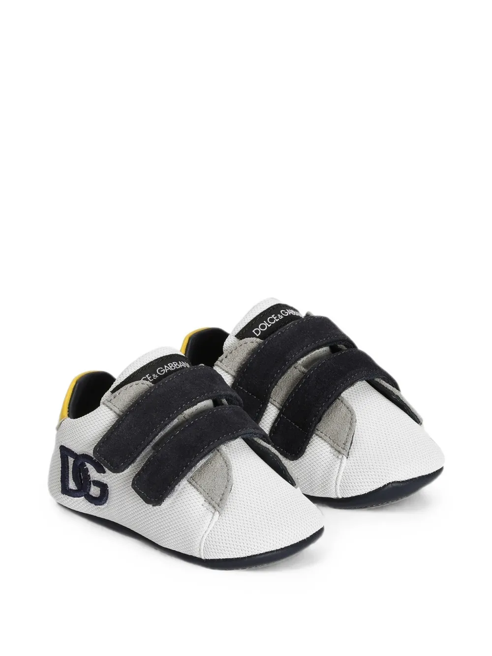 Dolce & Gabbana Kids Fluwelen sneakers Wit