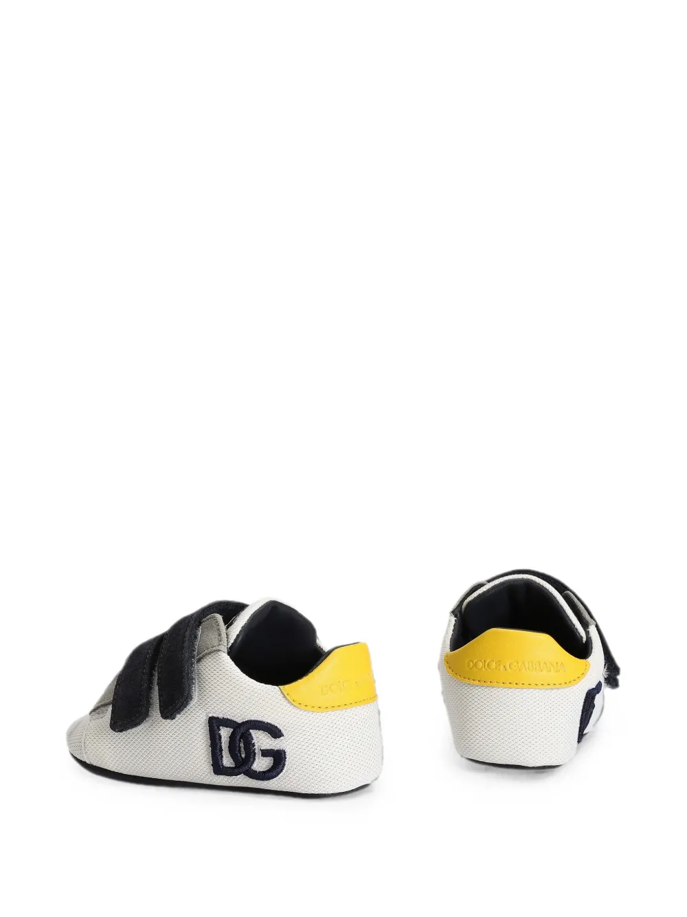 Dolce & Gabbana Kids Fluwelen sneakers Wit