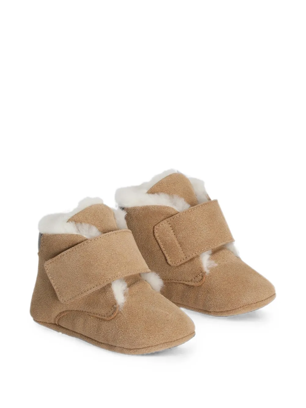 Dolce & Gabbana Kids Fluwelen laarzen Beige