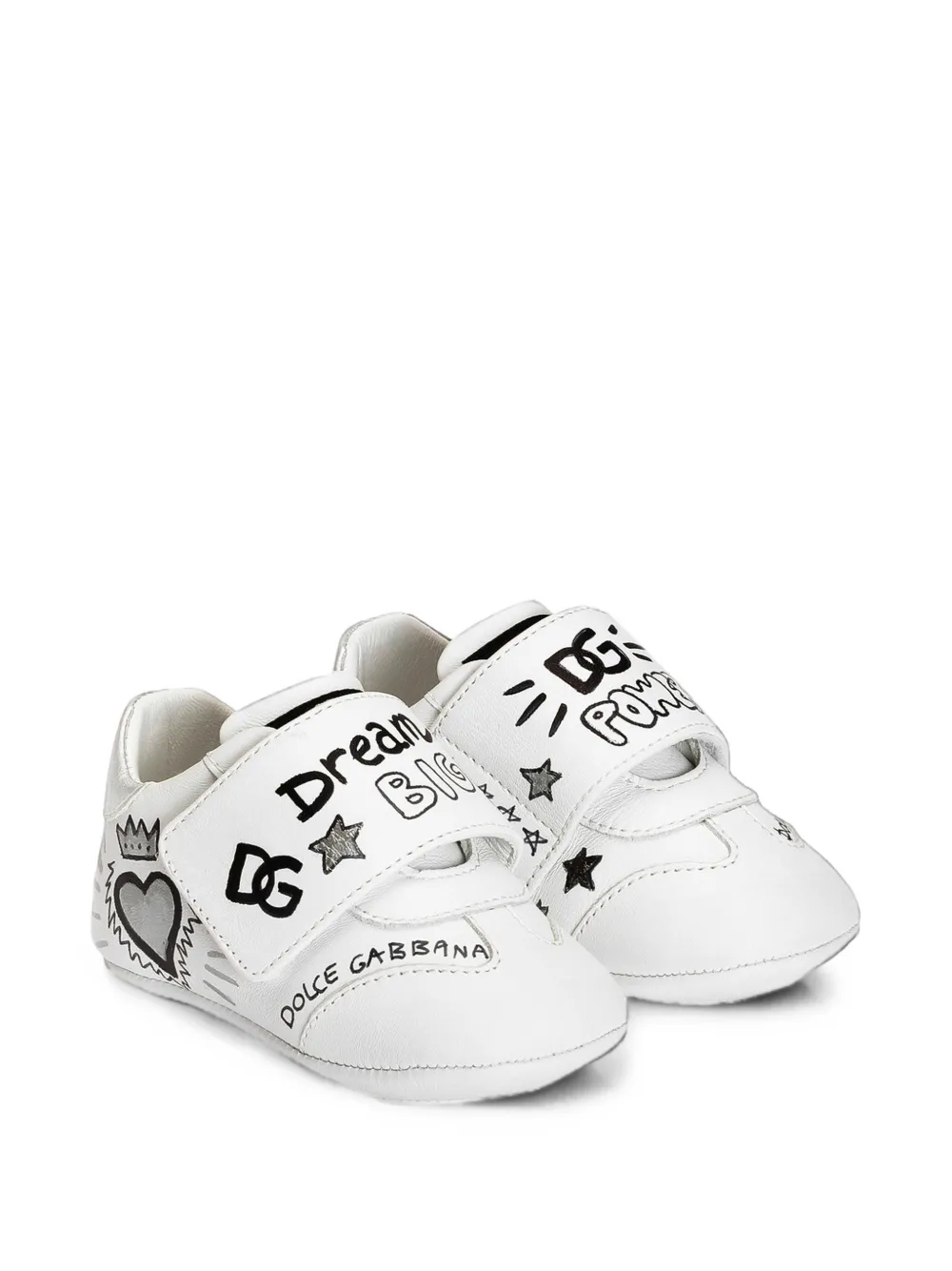 Dolce & Gabbana Kids lambskin sneakers - Bianco