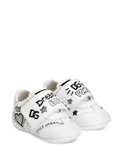 Dolce & Gabbana Kids zapatillas de piel de borrego