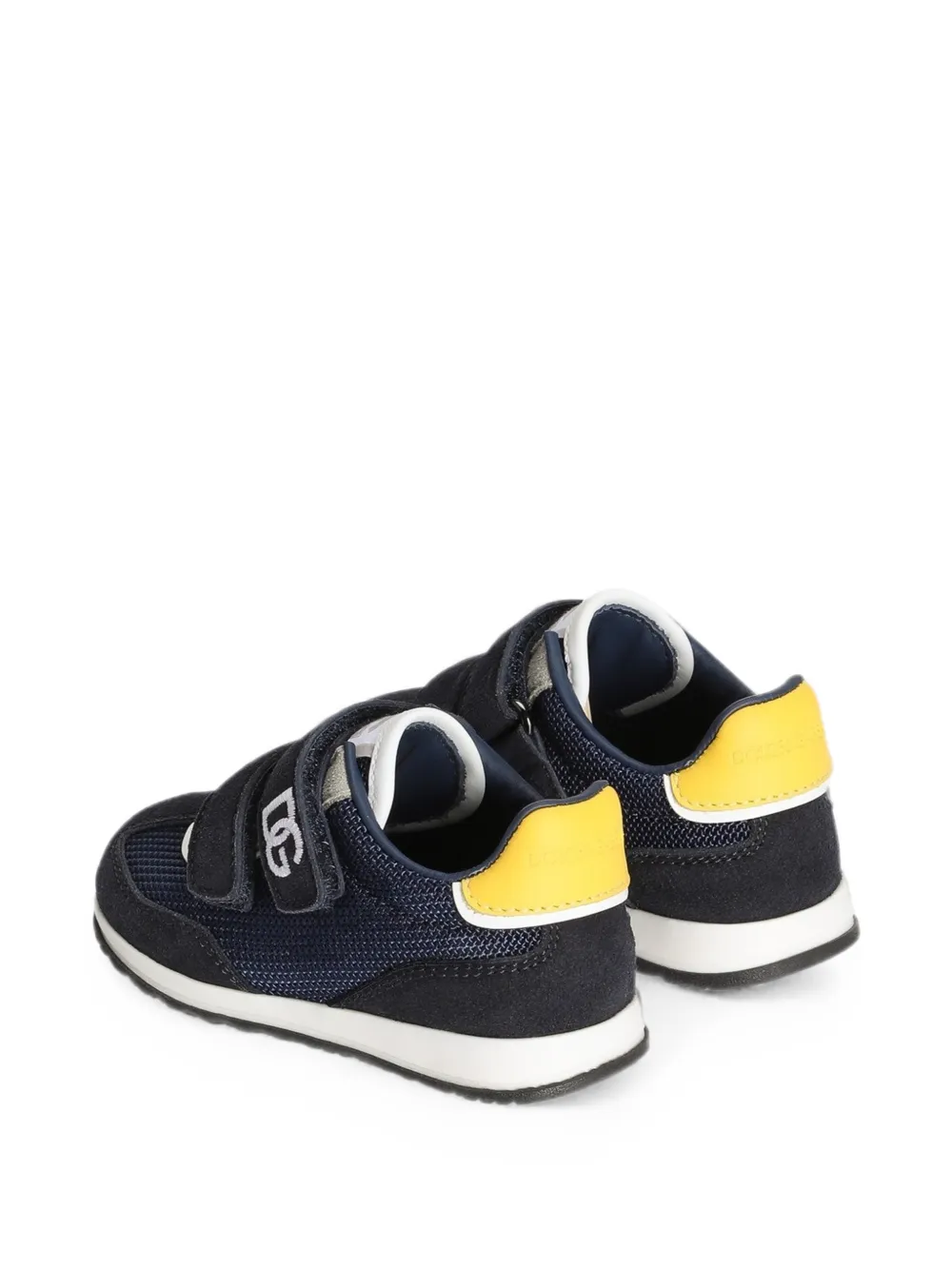 Dolce & Gabbana Kids Sneakers met klittenband Blauw