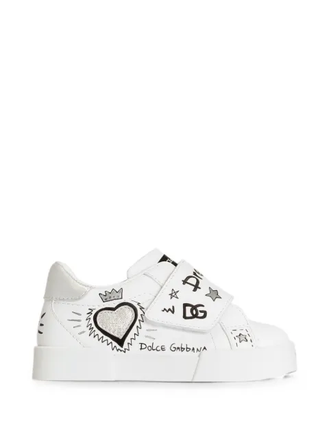 Dolce & Gabbana Kids Portofino light sneakers in calfskin