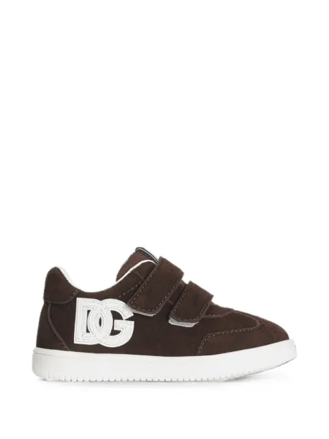 Dolce & Gabbana Kids DG Original velour fabric sneakers