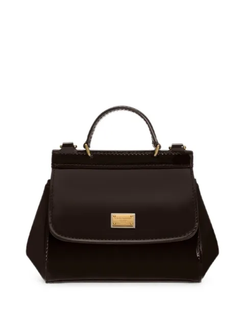 Dolce & Gabbana Kids Sicily skulder- og crossbody-taske i lakeret læder