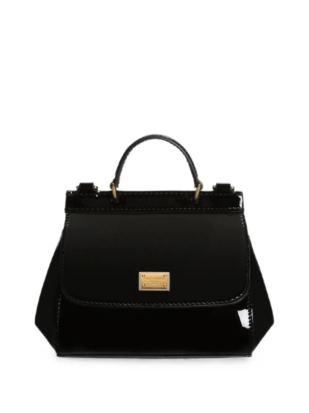 Dolce & Gabbana Kids Dolce Lilly shoulder and crossbody bag in wool tartan - Black