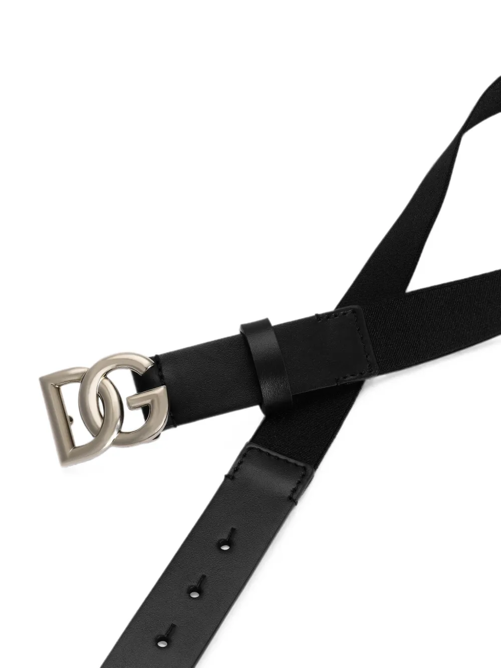Dolce & Gabbana Kids Riem met logo Zwart