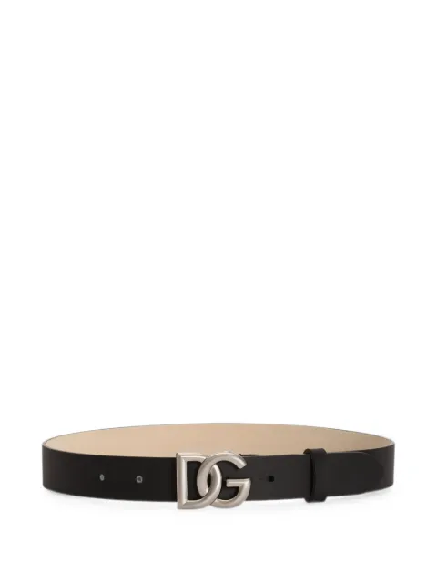 Dolce & Gabbana Kids calfskin logo belt