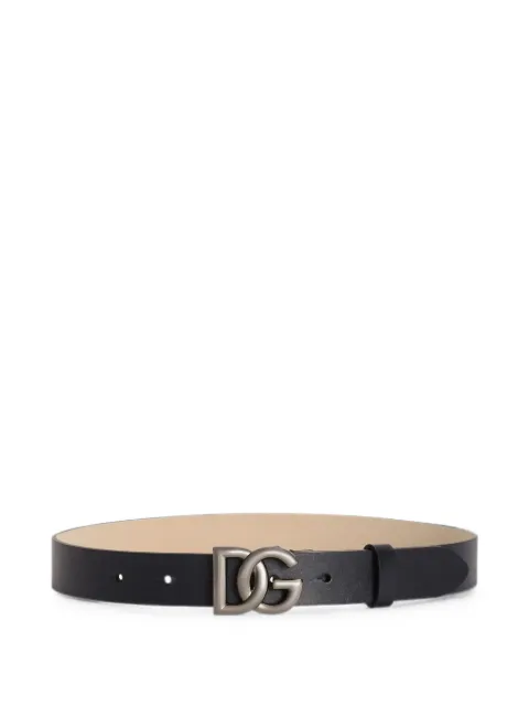 Dolce & Gabbana Kids calfskin logo belt
