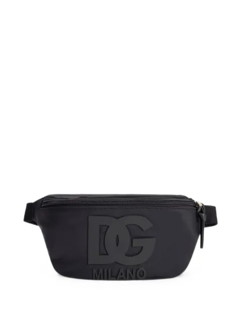 Dolce & Gabbana Kids nylon waist bag with logo
