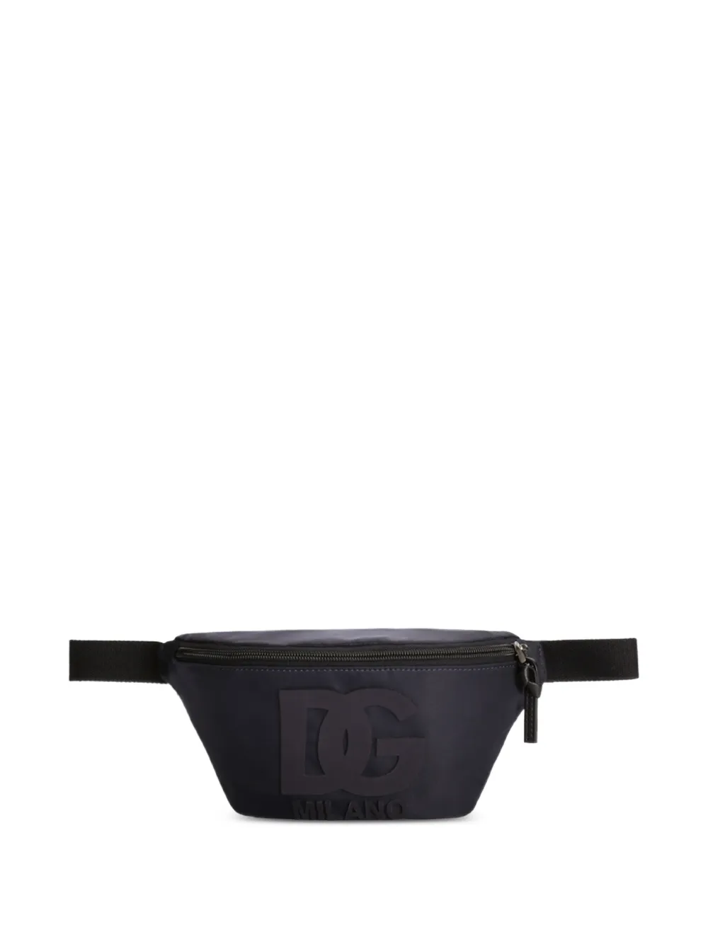 Dolce & Gabbana Kids' Nylon Waist Bag With Logo In Black