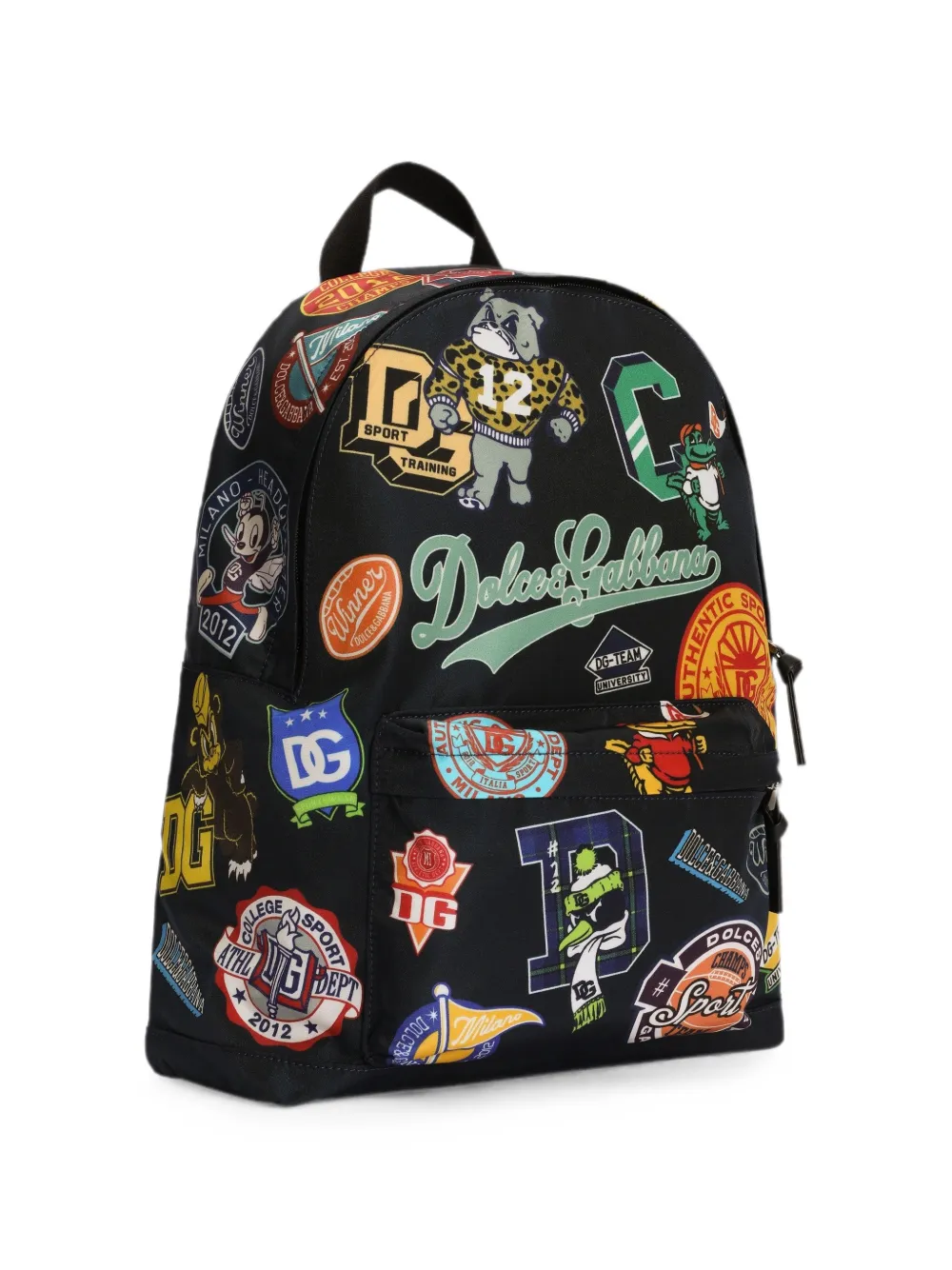 Dolce & Gabbana Nylon Backpack In Black