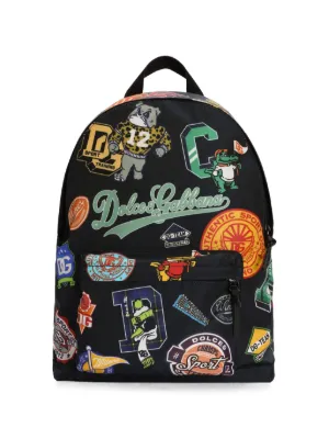 Dolce & Gabbana Kids logo-embossed Backpack | Pink | FARFETCH