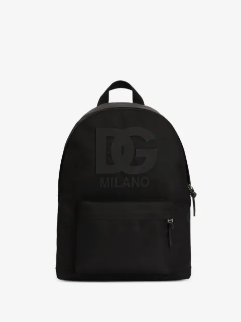 Dolce & Gabbana Kids nylon backpack with logo