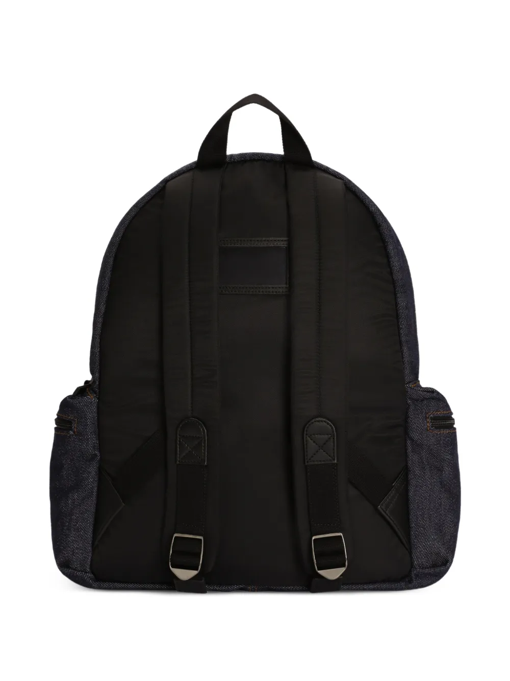 Dolce & Gabbana Kids Denim rugzak met logo Blauw
