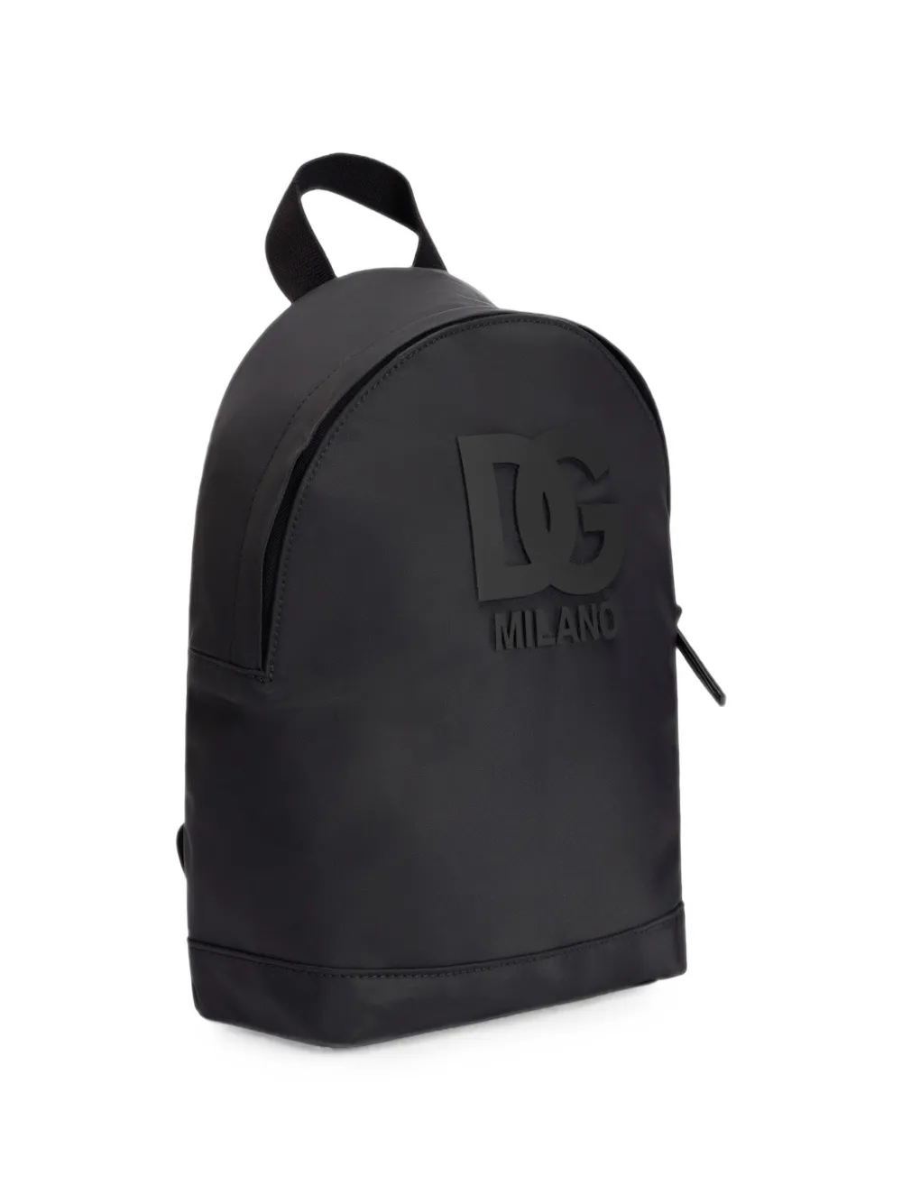 Dolce & Gabbana Kids Nylon rugzak met logo Zwart