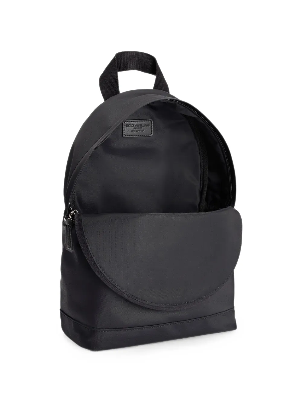 Dolce & Gabbana Kids Nylon rugzak met logo Zwart