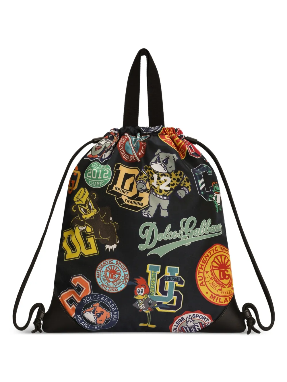 Dolce & Gabbana Kids Zaino in nylon - Nero
