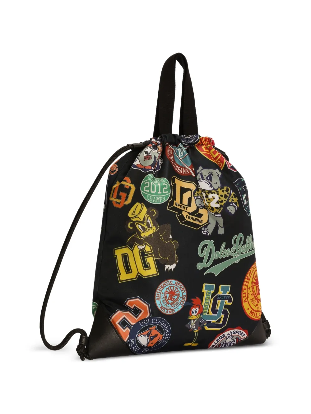 Dolce & Gabbana Kids Nylon rugzak Zwart