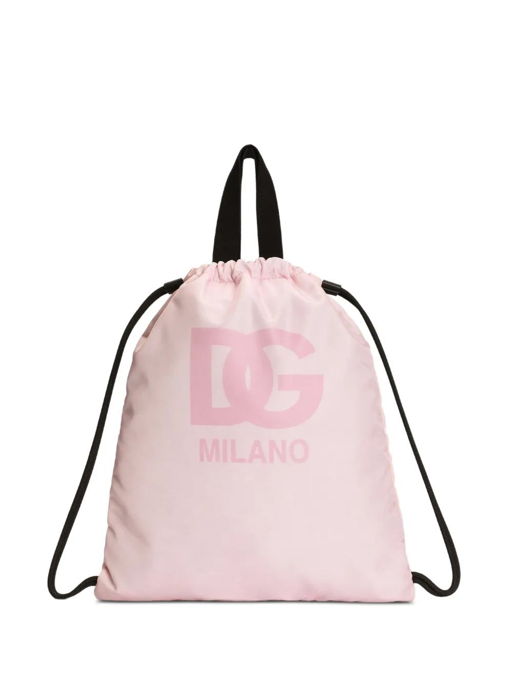 Dolce & Gabbana Kids Zaino in nylon con logo - Rosa
