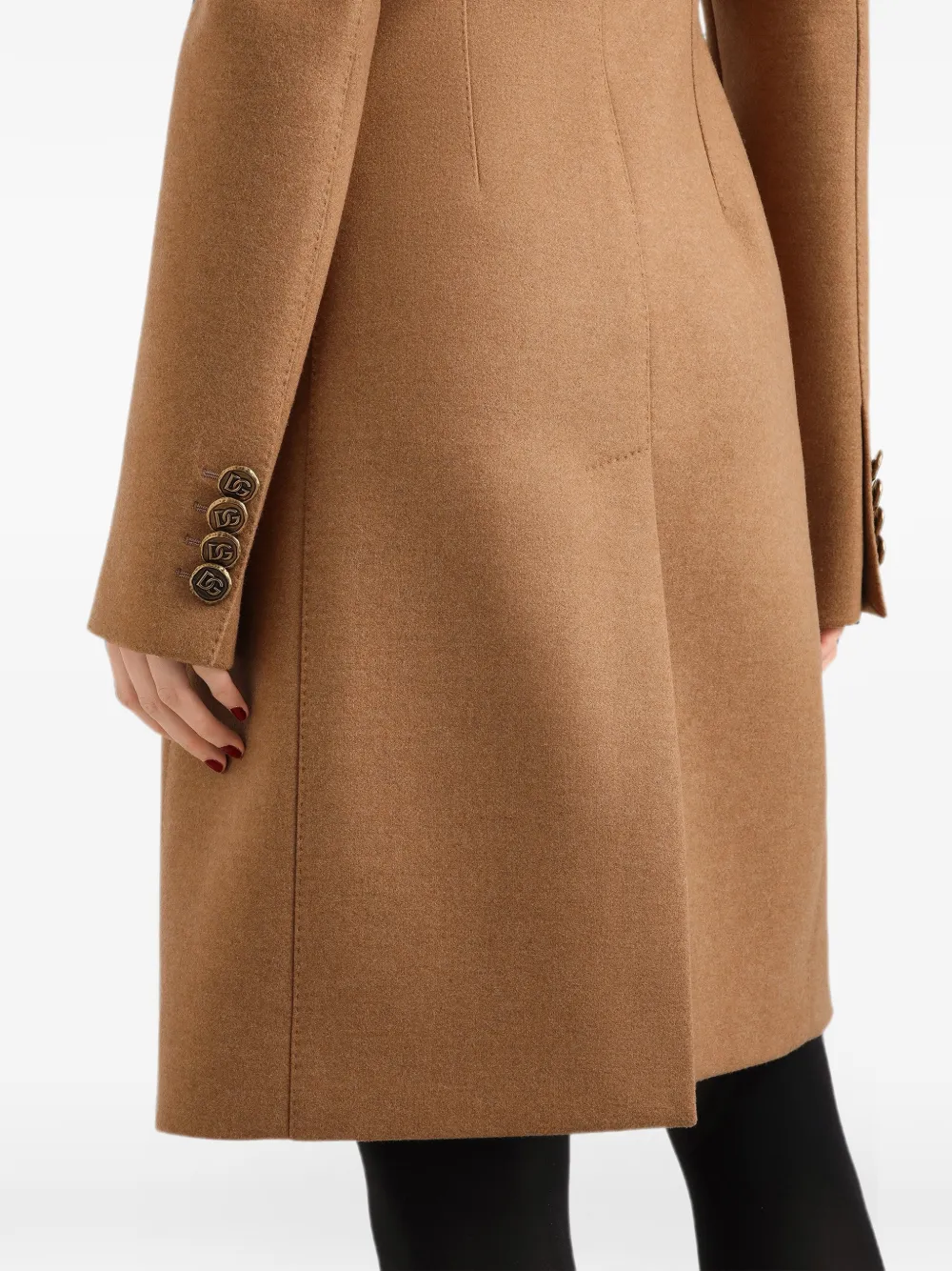 Dolce & Gabbana Dolce double-breasted wool coat Beige