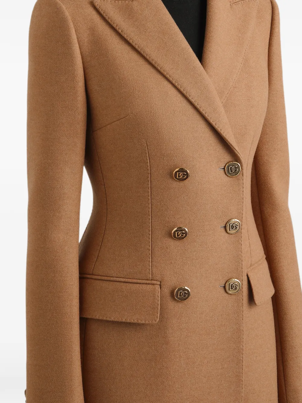 Dolce & Gabbana Dolce double-breasted wool coat Beige