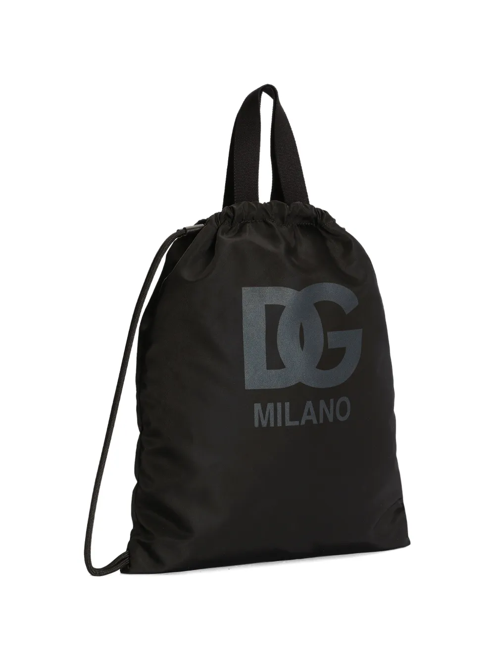 Dolce & Gabbana Kids Nylon rugzak met logo-print Zwart