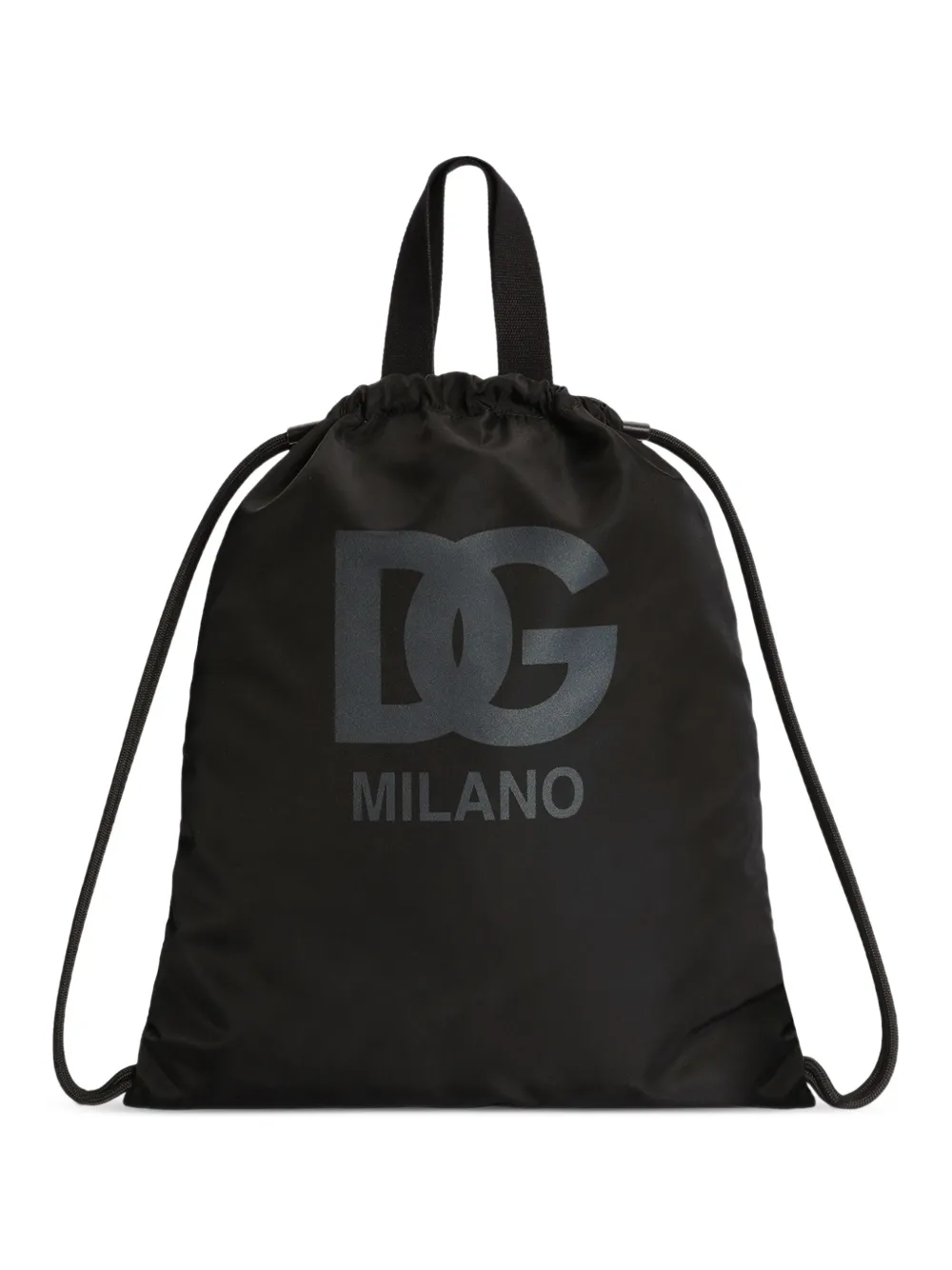 Dolce & Gabbana Kids Zaino in nylon con logo - Nero