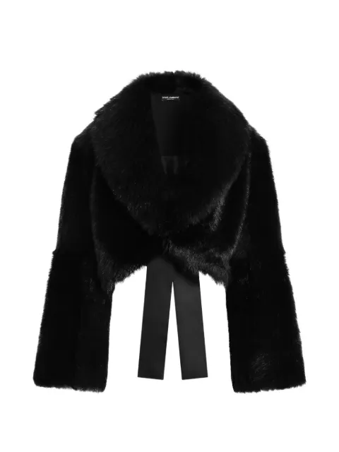 Dolce & Gabbana shearling bolero jacket