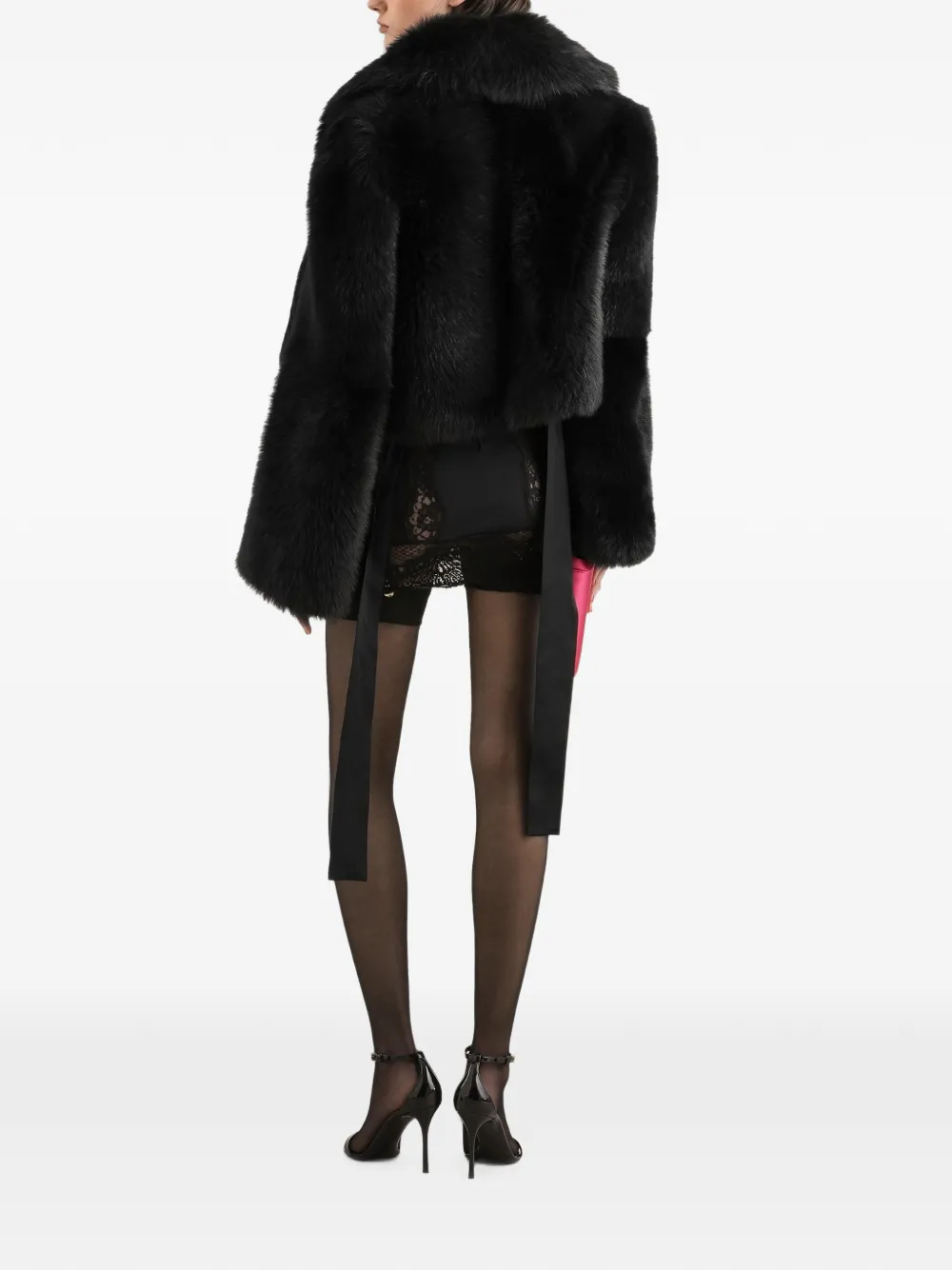 Dolce & Gabbana Lammy bolero Zwart