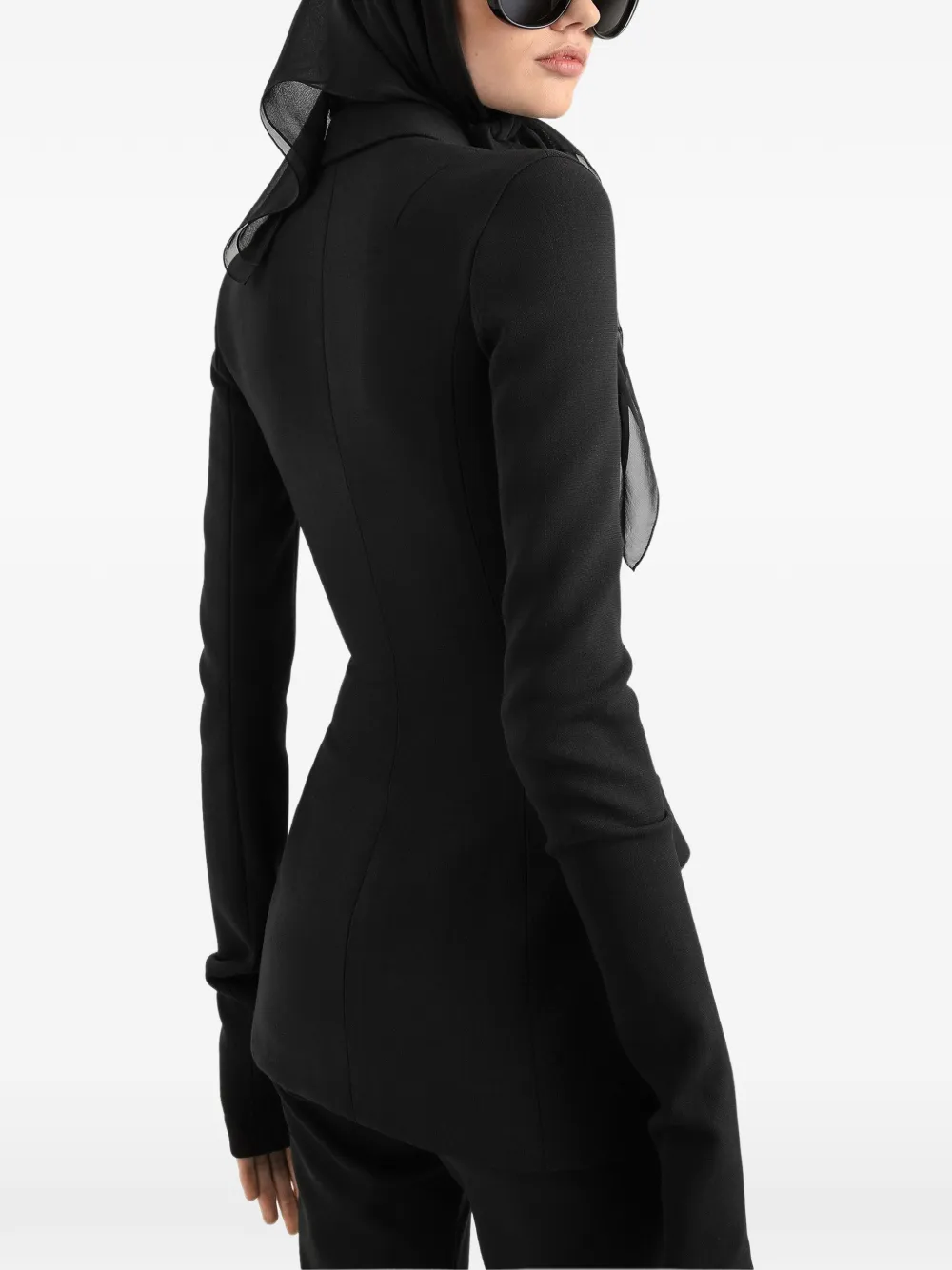 Dolce & Gabbana Wollen jack met dubbele rij knopen Zwart