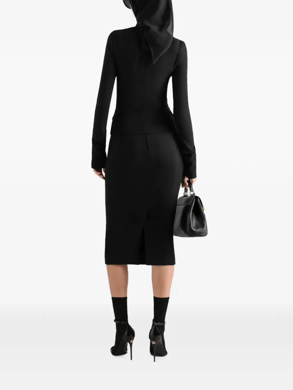Dolce & Gabbana Wollen jack Zwart