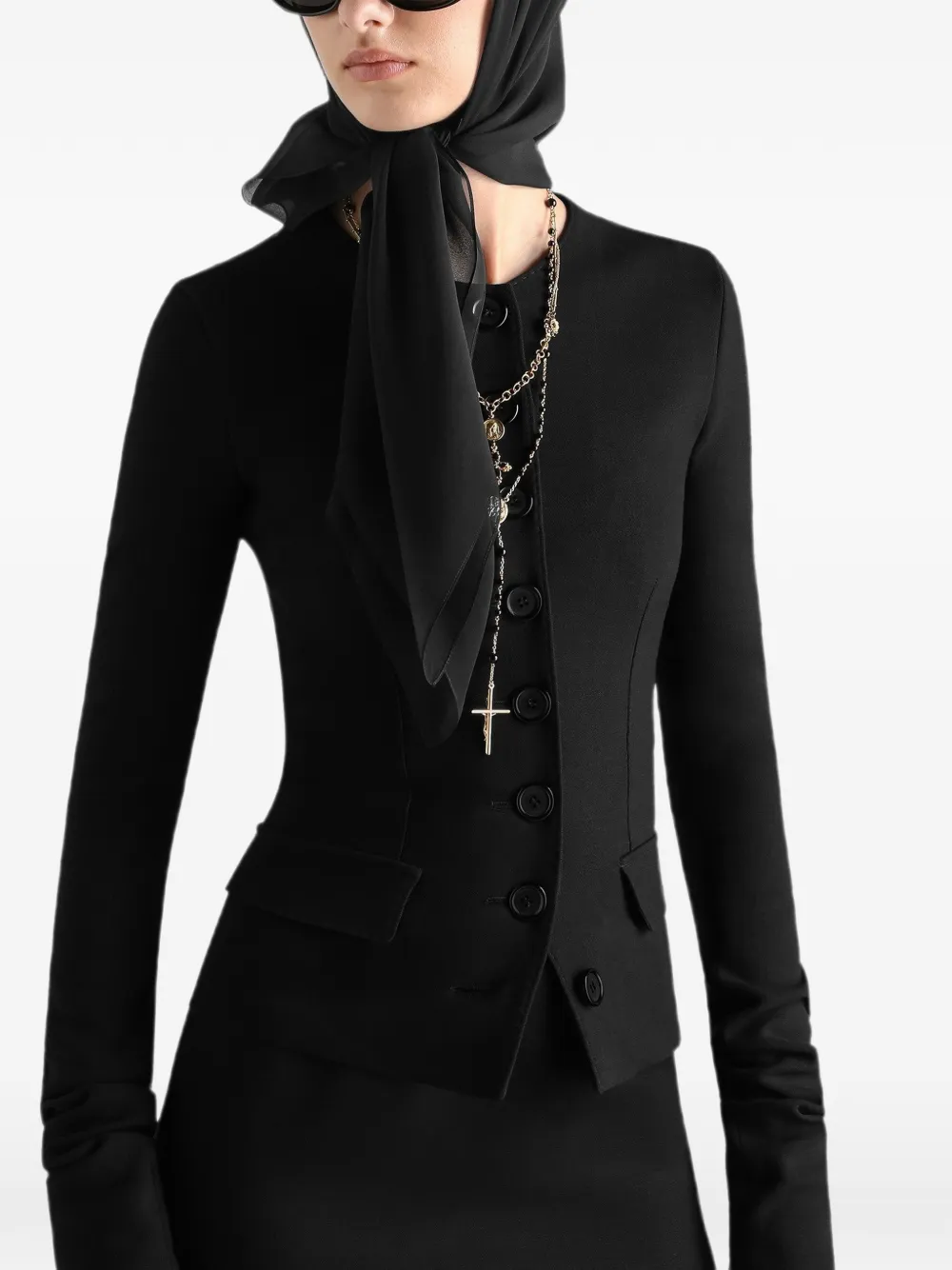 Dolce & Gabbana Wollen jack Zwart