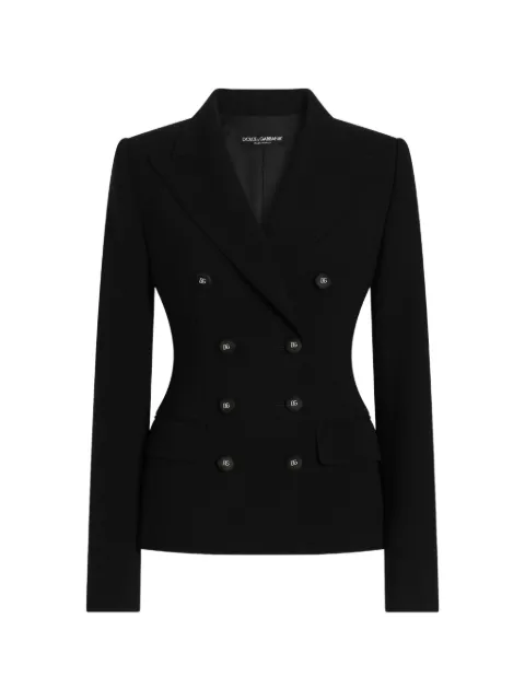 Dolce & Gabbana double-breasted jacket in double wool crêpe