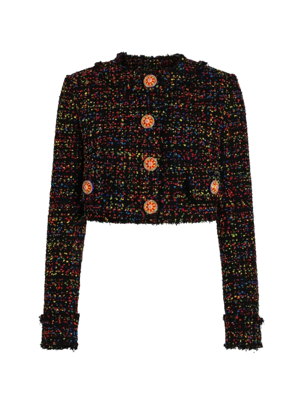 Dolce & Gabbana Kurze Tweed-Jacke - Schwarz