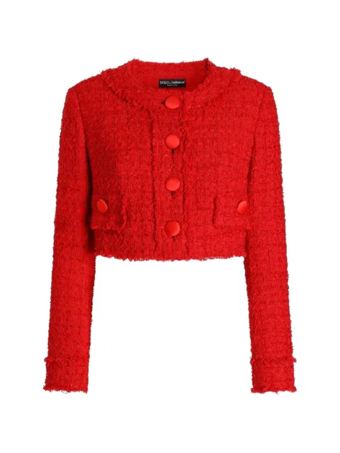 Dolce & Gabbana short tweed jacket
