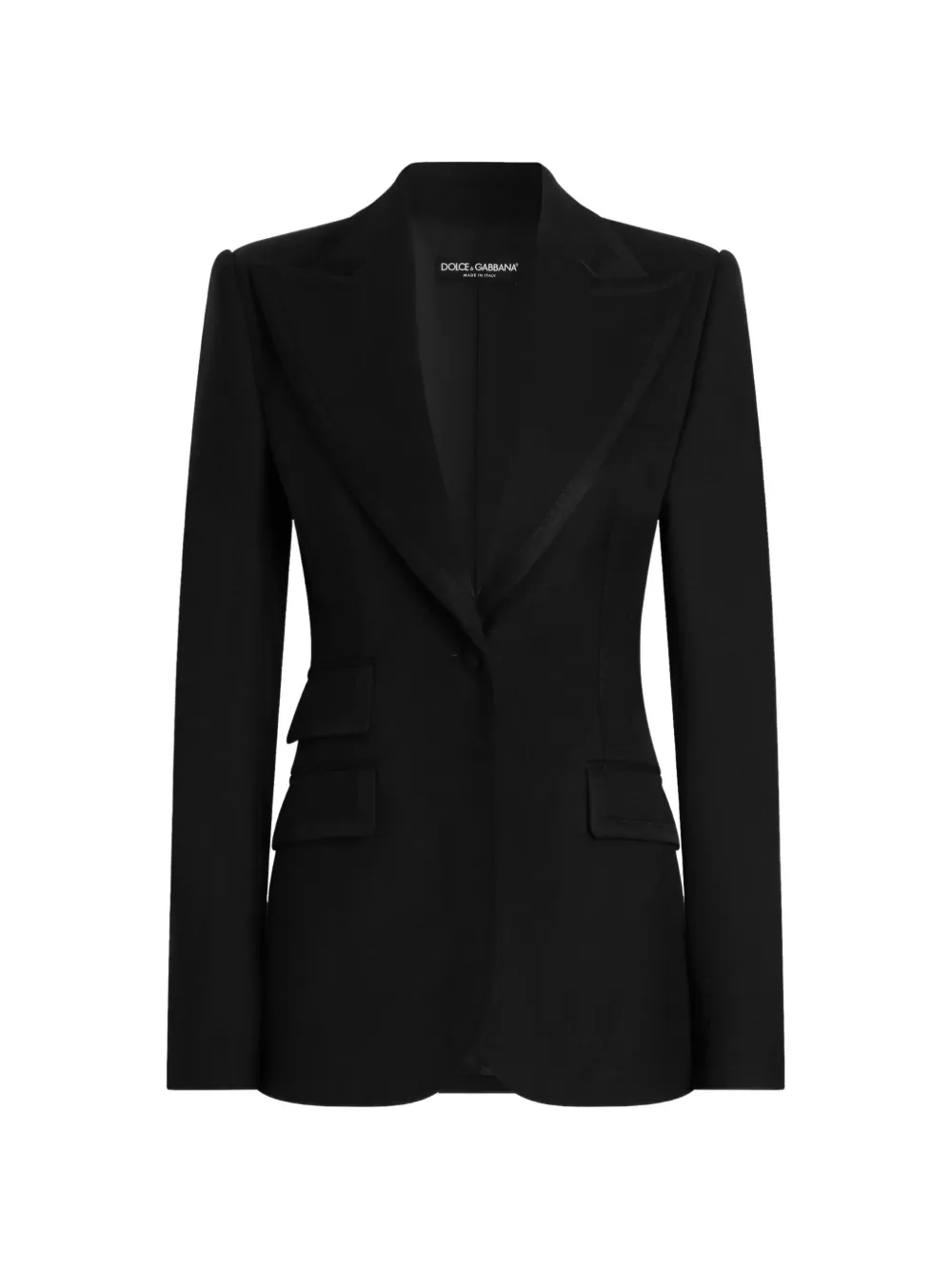 Dolce & Gabbana Turlington Jacke aus Bi-Stretch-Twill - Schwarz