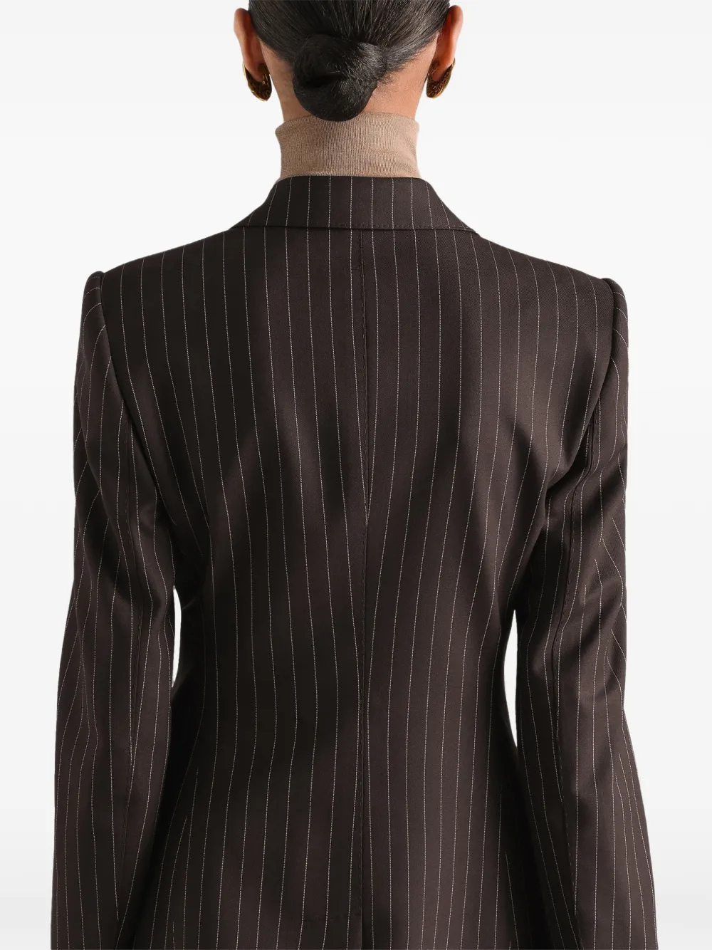 Dolce & Gabbana Turlington double-breasted twill pinstripe jacket Bruin