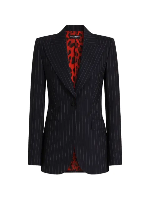 Dolce & Gabbana Turlington single-breasted jacket in pinstripe wool