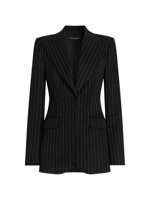 Dolce & Gabbana Turlington single-breasted jacket in pinstripe wool
