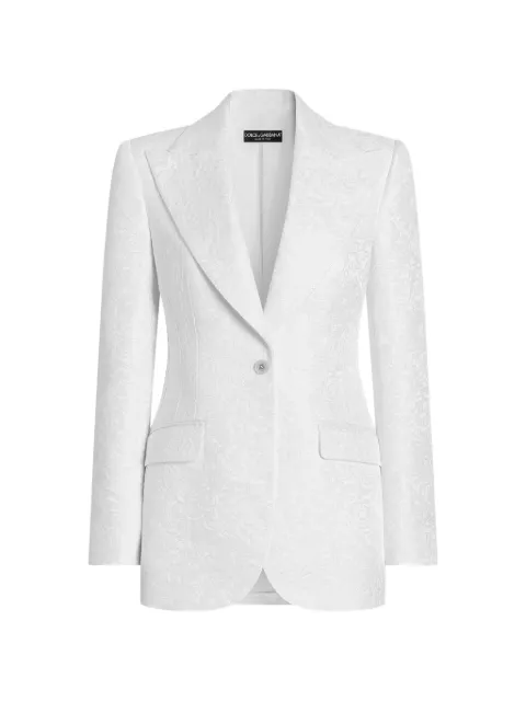 Dolce & Gabbana single-breasted brocade Turlington jacket