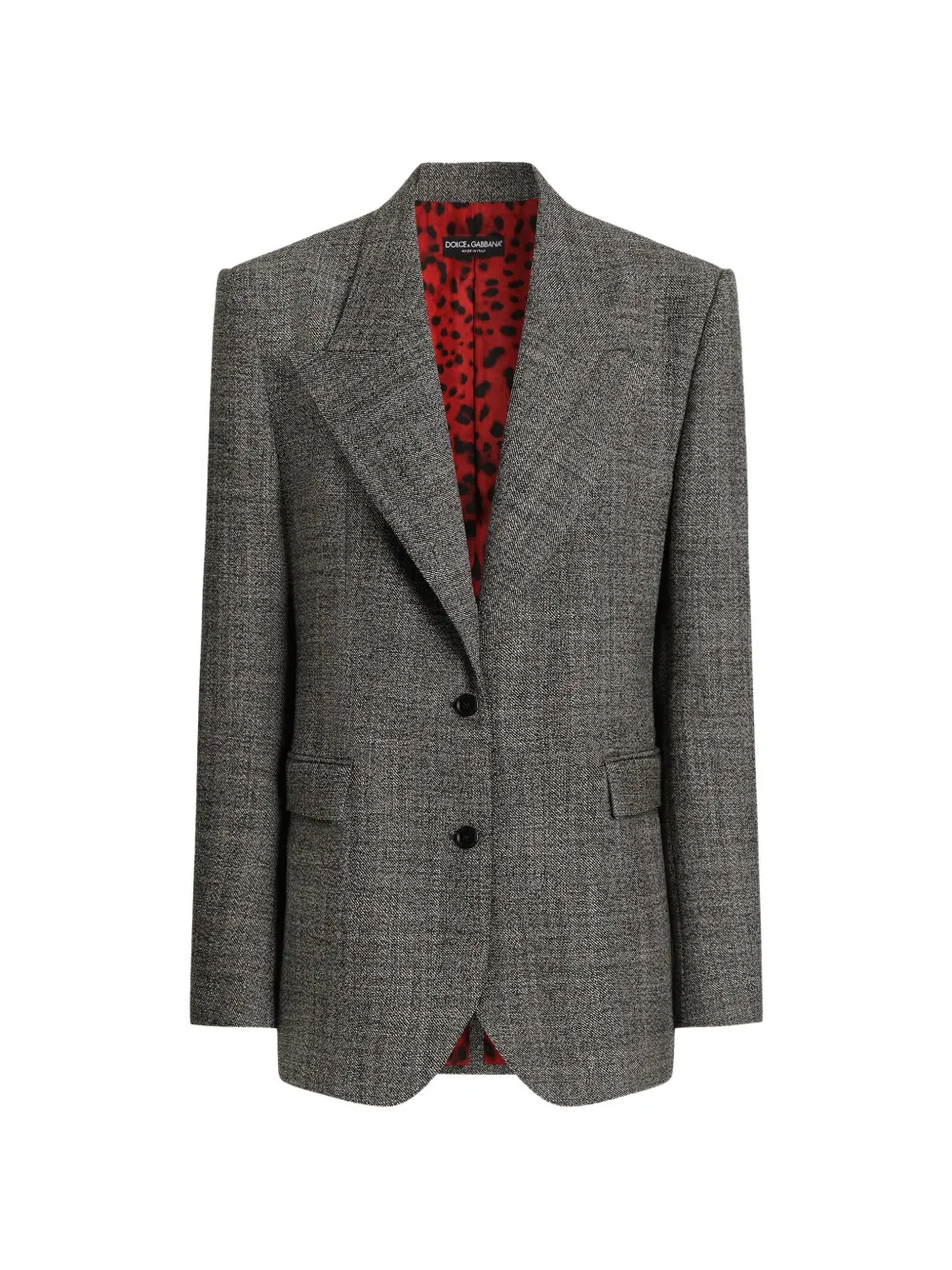 Dolce & Gabbana Giacca monopetto in lana - Grigio