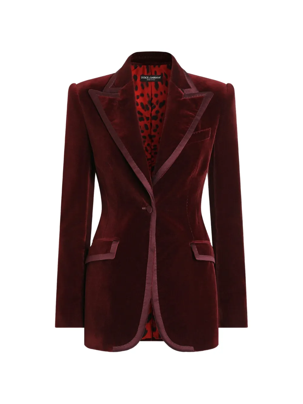 Dolce & Gabbana Turlington single-breasted jacket in velvet