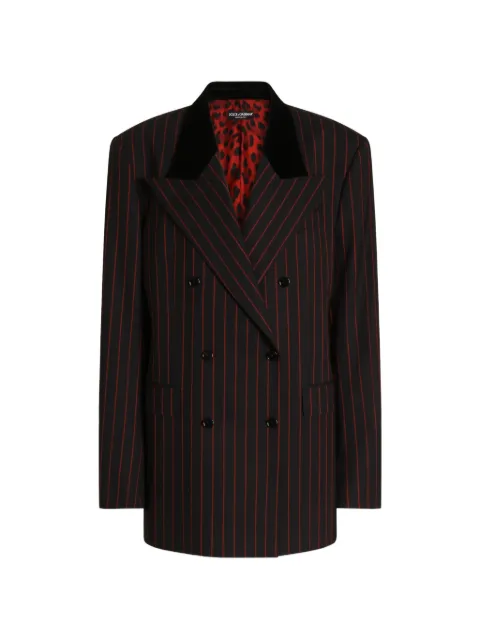 Dolce & Gabbana double-breasted jacket in pinstripe wool