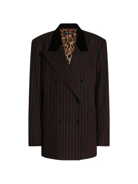 Dolce & Gabbana double-breasted jacket in pinstripe wool