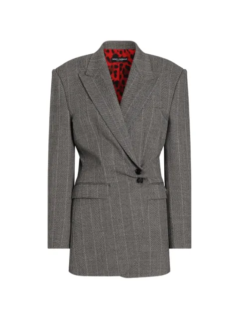 Dolce & Gabbana double-breasted pinstripe wool jacket